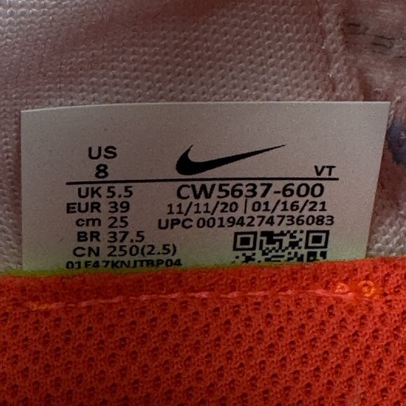 Nike Renew Run Shoes Women 8 Pink Foam/Physic Blue/Laser Crimson/Black CW5637600 - Picture 8 of 9